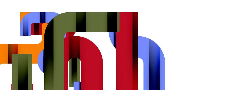 Dynamic waves, flowing lines, stripes vector geometric elements minimal pattern Stock Illustration