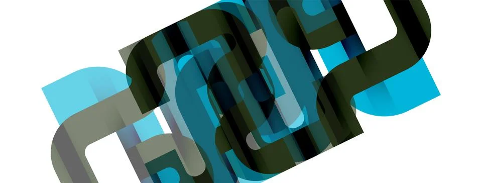Dynamic waves, flowing lines, stripes vector geometric elements minimal pattern Stock Illustration