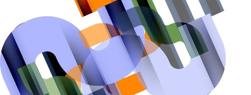 Dynamic waves, flowing lines, stripes vector geometric elements minimal pattern Illustrazione stock