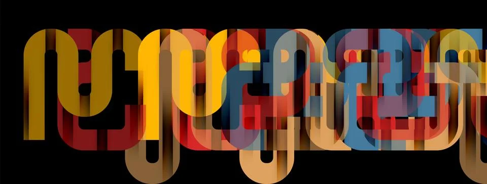 Dynamic waves, flowing lines, stripes vector geometric elements minimal pattern Stock Illustration