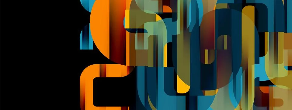 Dynamic waves, flowing lines, stripes vector geometric elements minimal pattern 스톡 일러스트
