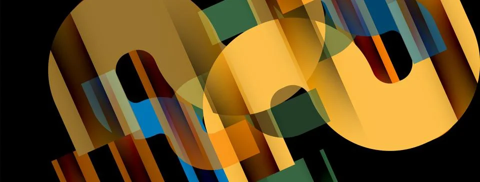 Dynamic waves, flowing lines, stripes vector geometric elements minimal pattern イラスト素材