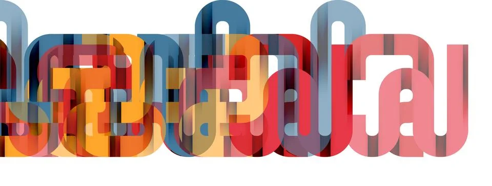 Dynamic waves, flowing lines, stripes vector geometric elements minimal pattern Stock Illustration