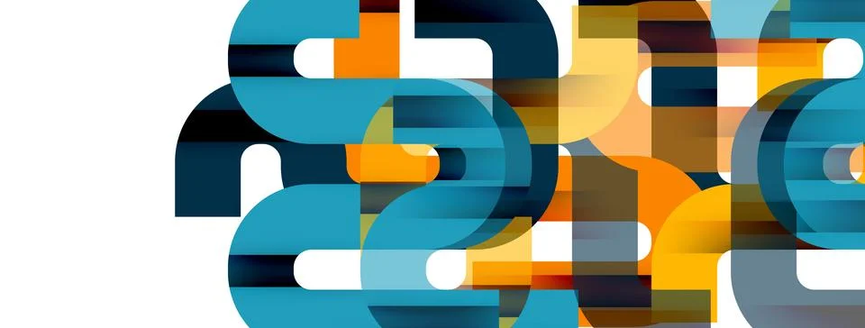 Dynamic waves, flowing lines, stripes vector geometric elements minimal pattern 스톡 일러스트