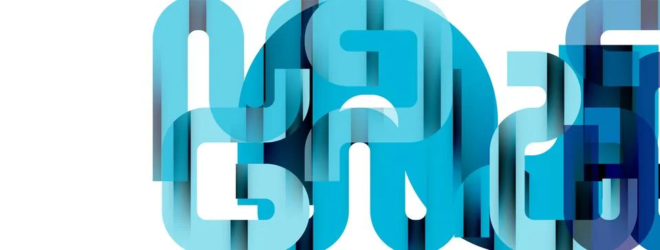 Dynamic waves, flowing lines, stripes vector geometric elements minimal pattern Stockillustratie