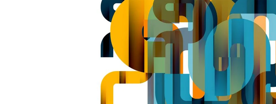Dynamic waves, flowing lines, stripes vector geometric elements minimal pattern Stock Illustration