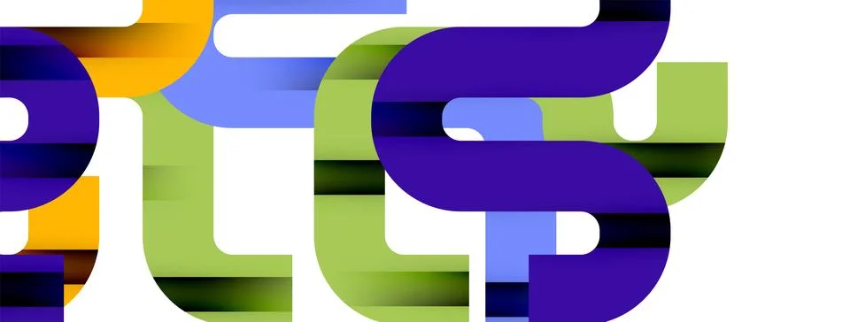 Dynamic waves, flowing lines, stripes vector geometric elements minimal pattern 스톡 일러스트