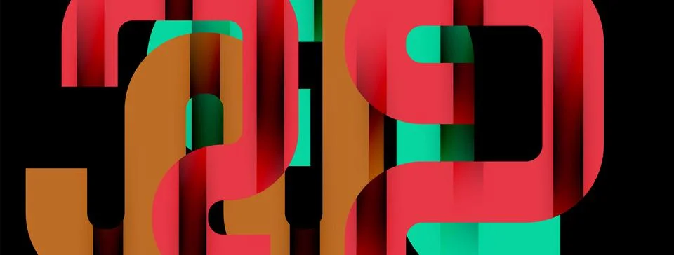 Dynamic waves, flowing lines, stripes vector geometric elements minimal pattern Stock Illustration