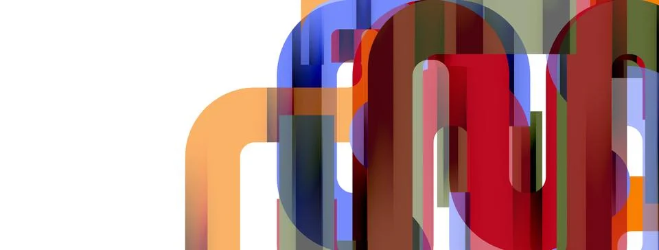 Dynamic waves, flowing lines, stripes vector geometric elements minimal pattern Stock Illustration