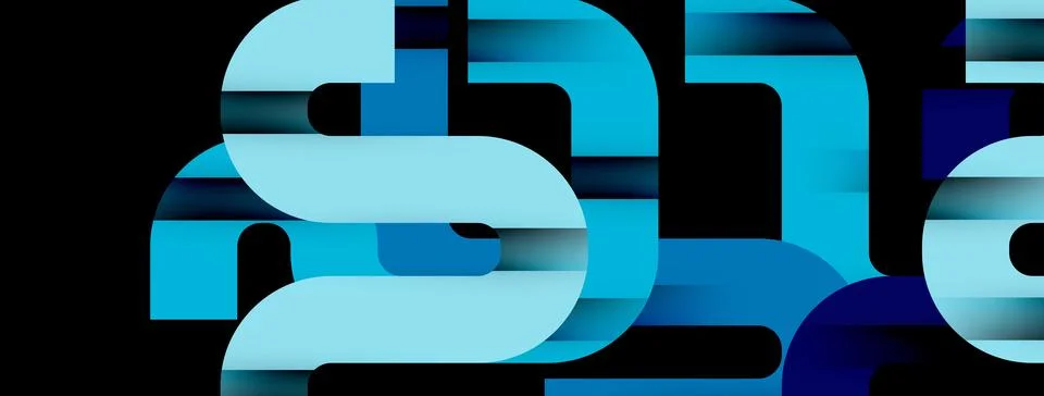 Dynamic waves, flowing lines, stripes vector geometric elements minimal pattern イラスト素材