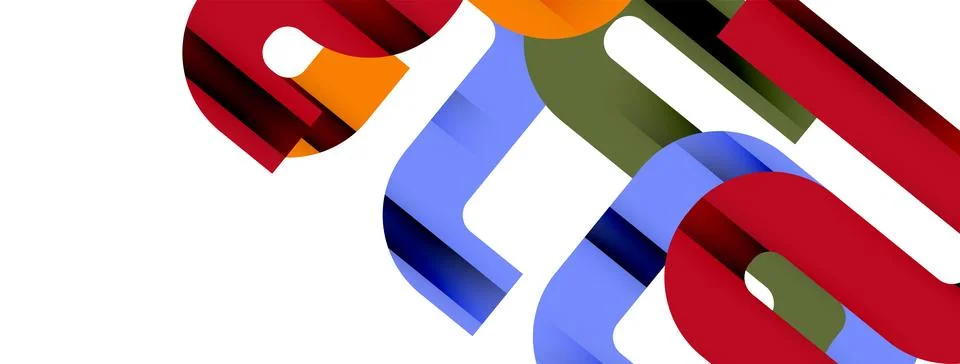 Dynamic waves, flowing lines, stripes vector geometric elements minimal pattern イラスト素材