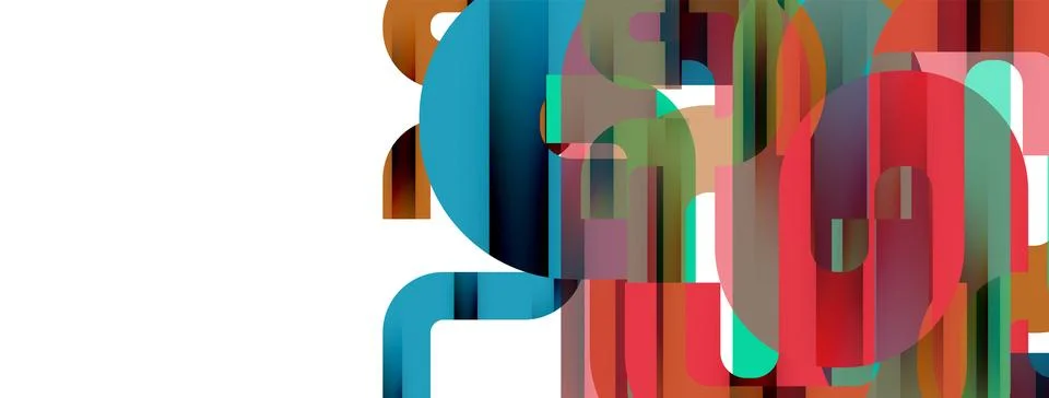 Dynamic waves, flowing lines, stripes vector geometric elements minimal pattern Illustrazione stock