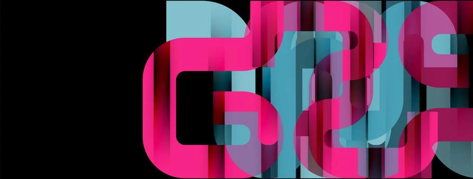 Dynamic waves, flowing lines, stripes vector geometric elements minimal pattern 스톡 일러스트