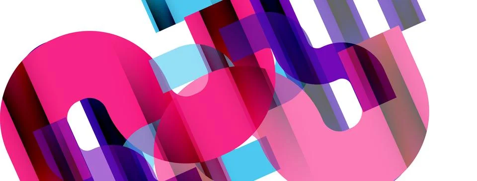 Dynamic waves, flowing lines, stripes vector geometric elements minimal pattern Illustrazione stock