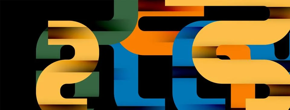 Dynamic waves, flowing lines, stripes vector geometric elements minimal pattern 스톡 일러스트