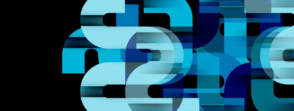 Dynamic waves, flowing lines, stripes vector geometric elements minimal pattern 스톡 일러스트