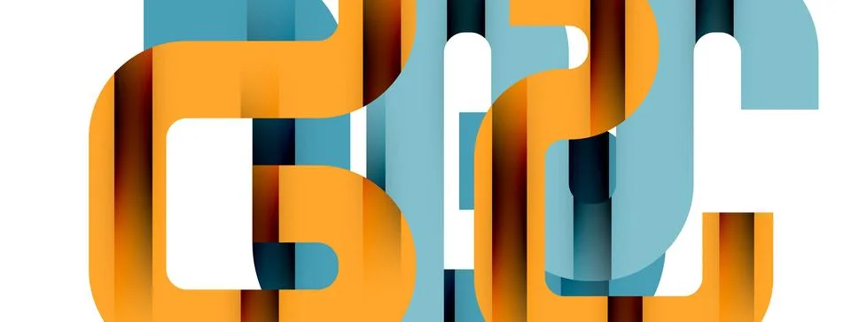 Dynamic waves, flowing lines, stripes vector geometric elements minimal pattern 스톡 일러스트