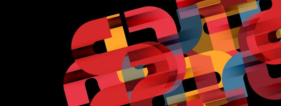 Dynamic waves, flowing lines, stripes vector geometric elements minimal pattern イラスト素材