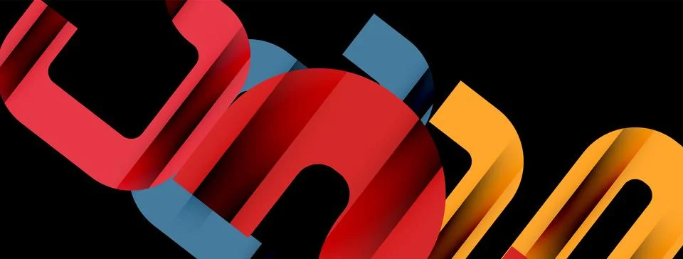 Dynamic waves, flowing lines, stripes vector geometric elements minimal pattern イラスト素材