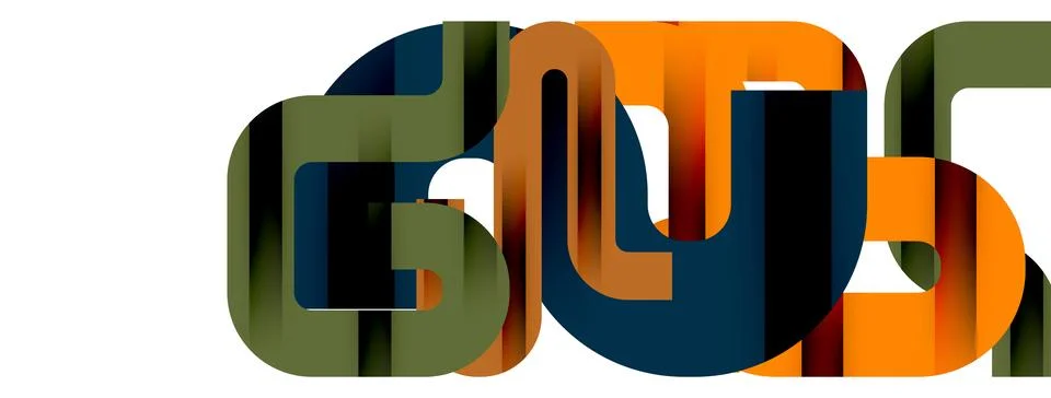 Dynamic waves, flowing lines, stripes vector geometric elements minimal pattern Illustrazione stock