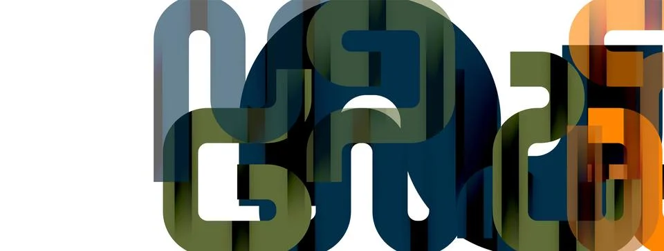 Dynamic waves, flowing lines, stripes vector geometric elements minimal pattern Illustrazione stock