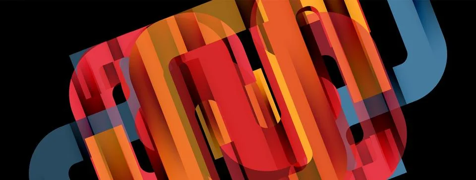 Dynamic waves, flowing lines, stripes vector geometric elements minimal pattern 스톡 일러스트