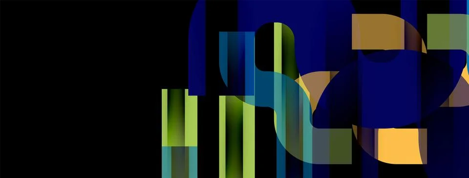 Dynamic waves, flowing lines, stripes vector geometric elements minimal pattern 스톡 일러스트