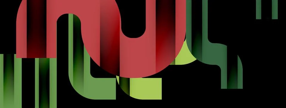 Dynamic waves, flowing lines, stripes vector geometric elements minimal pattern 스톡 일러스트