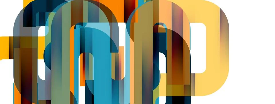 Dynamic waves, flowing lines, stripes vector geometric elements minimal pattern Stockillustratie