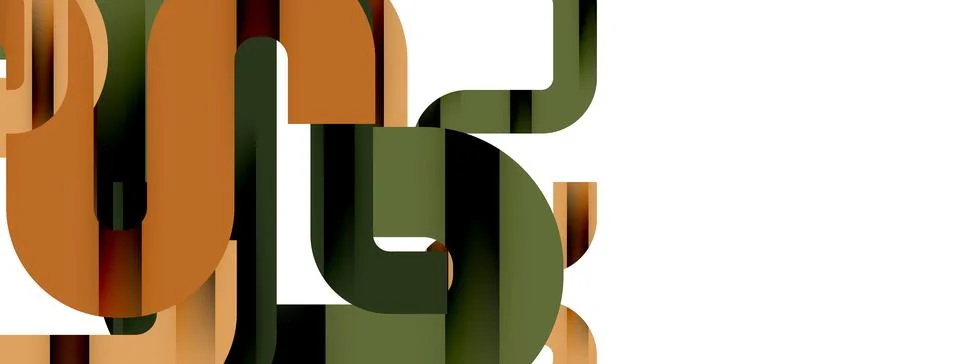 Dynamic waves, flowing lines, stripes vector geometric elements minimal pattern Illustrazione stock