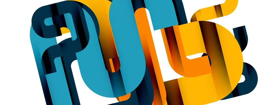Dynamic waves, flowing lines, stripes vector geometric elements minimal pattern イラスト素材