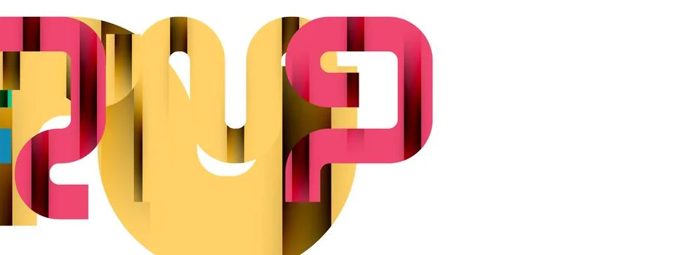 Dynamic waves, flowing lines, stripes vector geometric elements minimal pattern Illustrazione stock