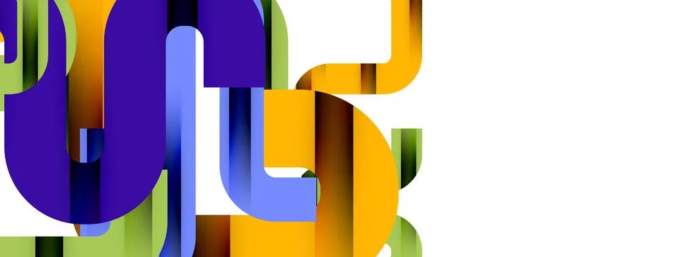 Dynamic waves, flowing lines, stripes vector geometric elements minimal pattern 스톡 일러스트