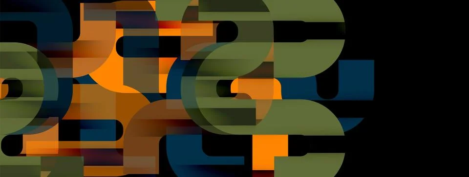 Dynamic waves, flowing lines, stripes vector geometric elements minimal pattern Stock Illustration