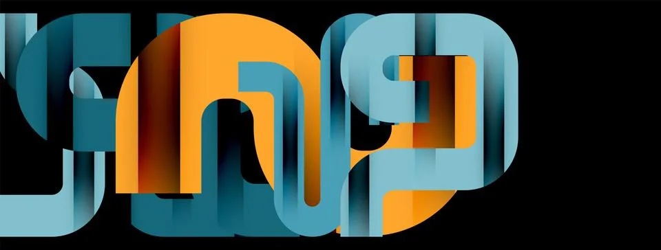 Dynamic waves, flowing lines, stripes vector geometric elements minimal pattern 스톡 일러스트