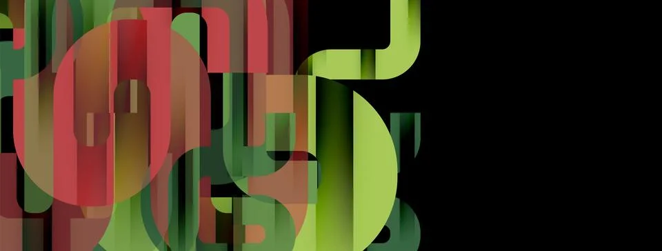 Dynamic waves, flowing lines, stripes vector geometric elements minimal pattern Illustrazione stock