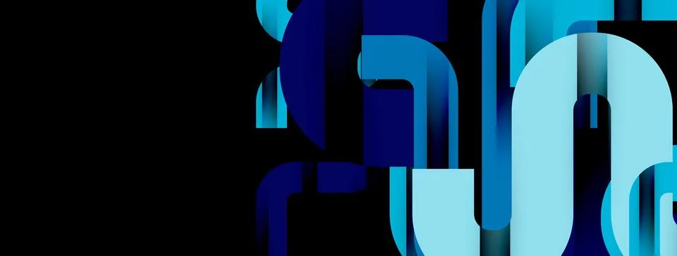 Dynamic waves, flowing lines, stripes vector geometric elements minimal pattern Illustrazione stock