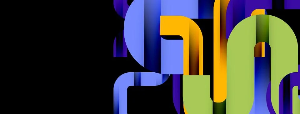 Dynamic waves, flowing lines, stripes vector geometric elements minimal pattern 스톡 일러스트
