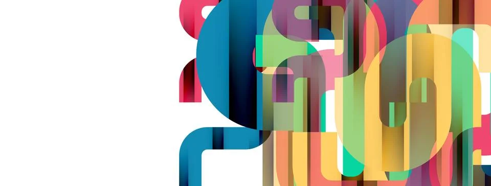 Dynamic waves, flowing lines, stripes vector geometric elements minimal pattern Illustrazione stock