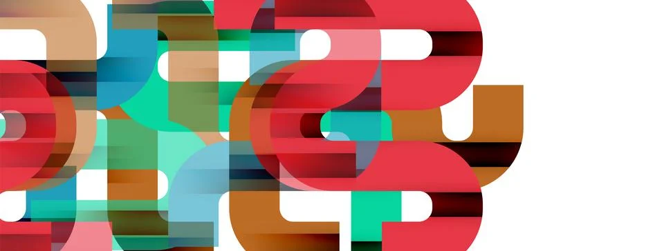 Dynamic waves, flowing lines, stripes vector geometric elements minimal pattern 스톡 일러스트