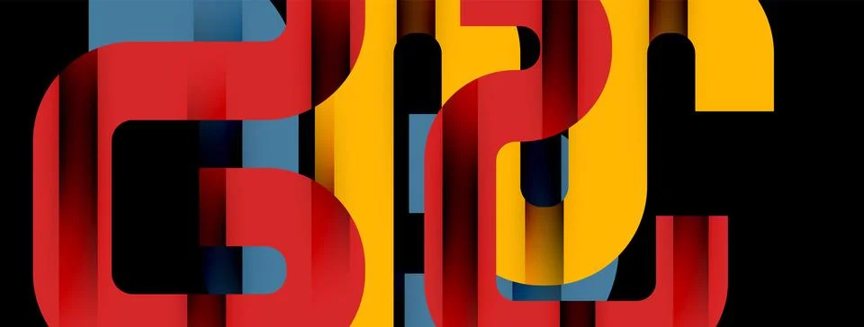 Dynamic waves, flowing lines, stripes vector geometric elements minimal pattern 스톡 일러스트