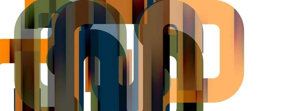 Dynamic waves, flowing lines, stripes vector geometric elements minimal pattern Stockillustratie