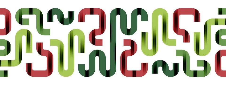 Dynamic waves, flowing lines, stripes vector geometric elements minimal pattern Stock Illustration