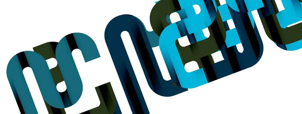 Dynamic waves, flowing lines, stripes vector geometric elements minimal pattern 스톡 일러스트