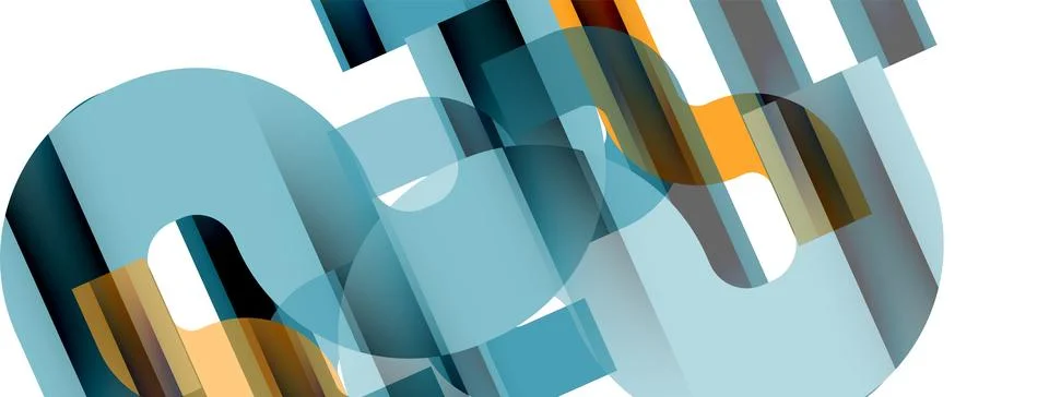 Dynamic waves, flowing lines, stripes vector geometric elements minimal pattern Illustrazione stock