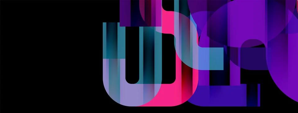Dynamic waves, flowing lines, stripes vector geometric elements minimal pattern Illustrazione stock
