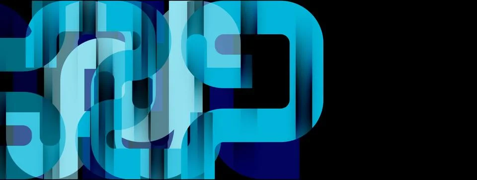 Dynamic waves, flowing lines, stripes vector geometric elements minimal pattern Illustrazione stock