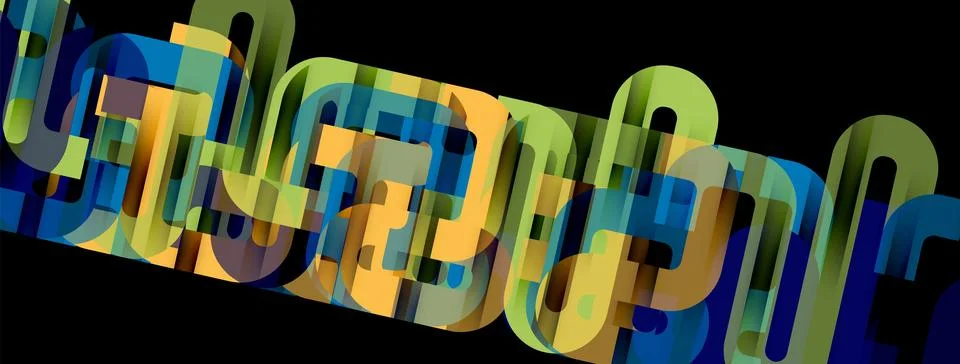 Dynamic waves, flowing lines, stripes vector geometric elements minimal pattern Illustrazione stock