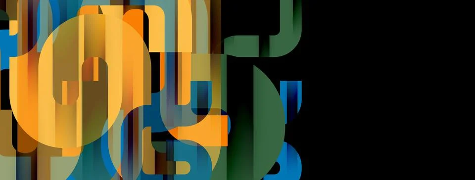 Dynamic waves, flowing lines, stripes vector geometric elements minimal pattern Illustrazione stock