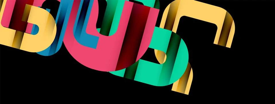 Dynamic waves, flowing lines, stripes vector geometric elements minimal pattern Illustrazione stock